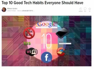 Top Ten Tech Tips